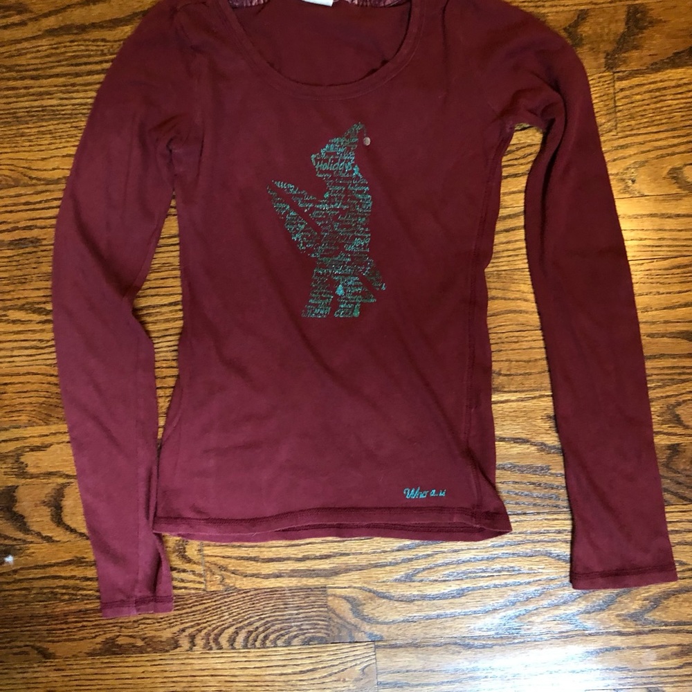 Who.A.U California Christmas holidays shirt women’s size XS
